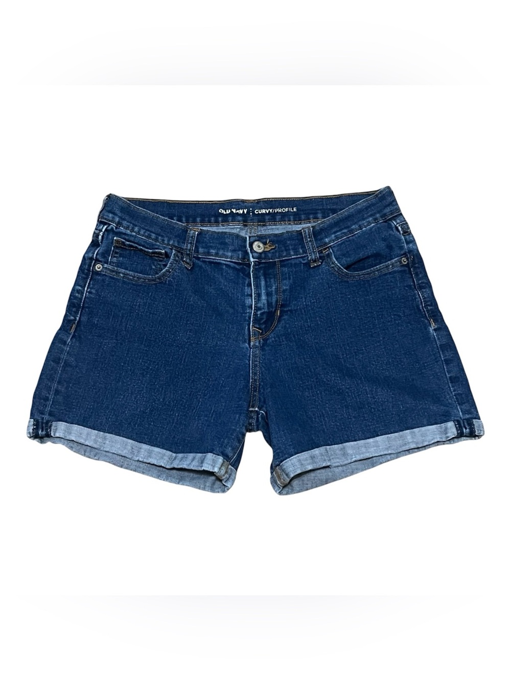 Old Navy Size 6 Mid-Rise Curvy Profile Jean Shorts Denim Casual Comfortable